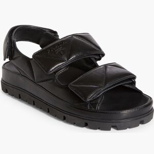 Prada Women's Black Leather Sandals BRAND NEW NEVER WORN. MISSED RETURN DATE